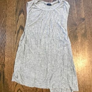 Brandy Melville Gray Split Back Tank